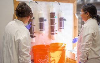 SiREM workers conducting a treatability Column Study